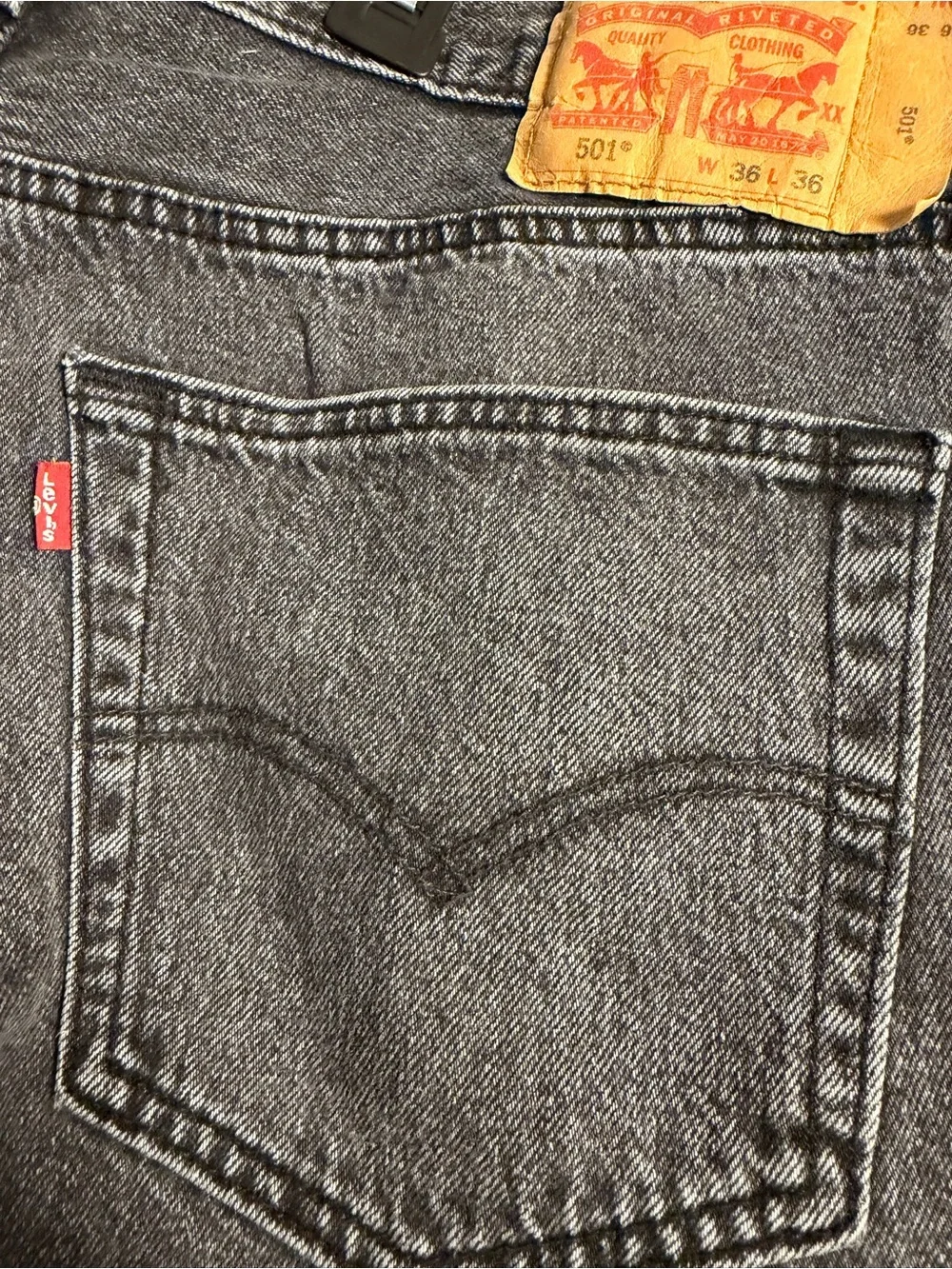 Levi's 501 Men's Jean Shorts - Black Denim